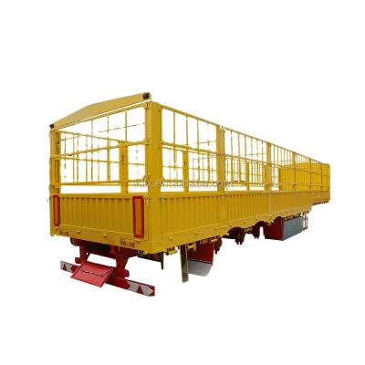 China Truck Trailer 3 Axles Barrier Stake Semi Trailer Manufacture for sale