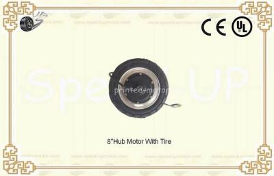 China 8 Inch Powered Wheel Brushless DC Hub Motor 500rpm CE With Tyre for sale