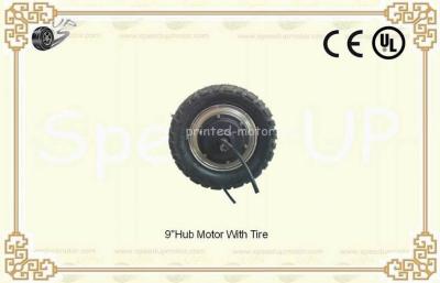 China 9 Inch Powered Wheel Brushless Dc Hub Motor 300w With Tire CE Certification for sale