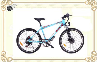 China Small HUB Motor 36V 8AH Hub Lithium Battery Bicycle , Mountain Motorized Bicycles for sale