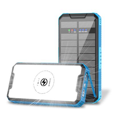 China New Design Custom Power Bank Indoor Outdoor Mobile Charger Portable Solar Power Bank Waterproof For Outdoor for sale