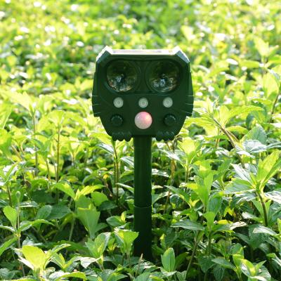 China Viable Animal Reject Cats Dogs Mice Snake Solar Powered Ultrasonic Motion Sensor Bird Repellent Animal Reflector for sale