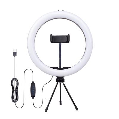 China Hot Selling ABS+PP Amazone Sufficiency Light 10in LED Ring Selfie Light with Tripod Stand for Webcast Vlog Photography Video Makeup for sale