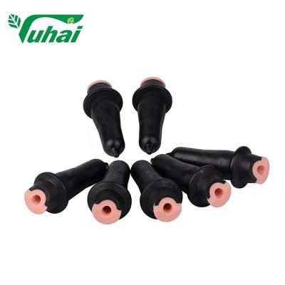 China Cattle Sheep Horse Pig Black Calf Feeding Teats Rubber Bottle Nipples for sale