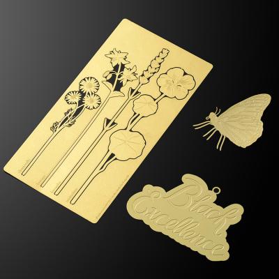 China China Custom photo etched brass design beautiful magnetic gold metal bookmarks for sale