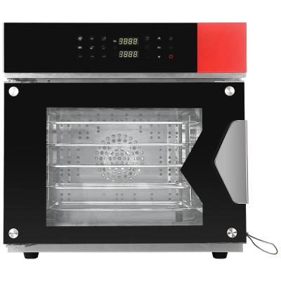 China Vegetable Processing Plant 5 Trays Hot Air Drying Oven Stainless Steel Intelligent Commercial Convection Oven With 3 Fans for sale