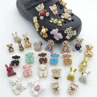 China New Arrival Removable Design Charm Metal Spring Metal Animal Shoe Charm For Drag Shoe Decoration for sale