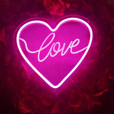 China Manufacturers Wedding Buildings Decoration Heart Shaped Neon GIGO Design Flame Retardant RGB LED Neon for sale