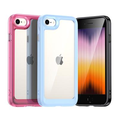 China Shockproof Well The Material Is TPU + Acrylic Phone Case Colorful Series For iphone 7 for sale