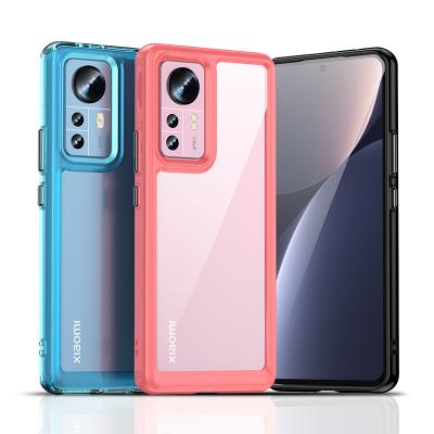 China Shockproof Well The Material Is TPU + Acrylic Phone Case Colorful Series For Xiaomi 12 pro for sale