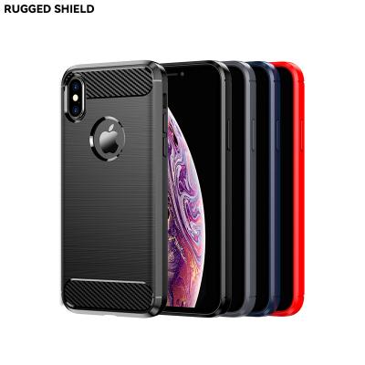 China Anti-fall Top Quality Tpu Sublimation Mobile Phone Accessories For Iphone X Case Silicone Cover Black for sale