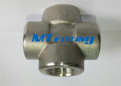 China ASTM A182 Stainless Steel Forged Pipe Fittings F304 Socket Welded Cross for sale