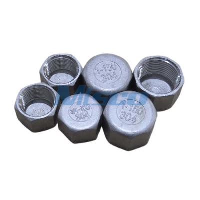 China 1/8in CF8 CF8M Steel Tube Cap Thread Connection ASTM A351 Metal Pipe Cap for sale