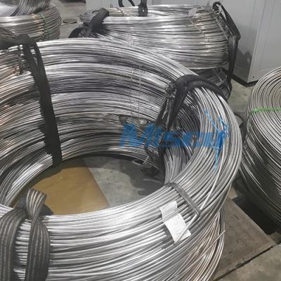 China TP304/304L 3/8in Stainless Steel Coiled Tubing Single Core Tubing For Marine for sale