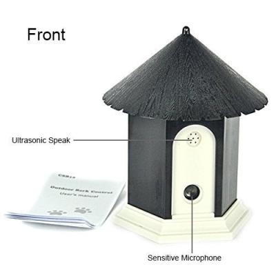 China House shape ultrasonic bark control outdoor dog anti barking stop barking dog sensor for sale