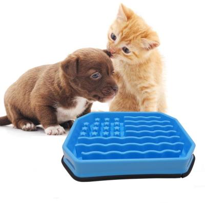 China PP Plastic Silicone Anti Choke 0.2kg Cat Feeding Bowls for sale