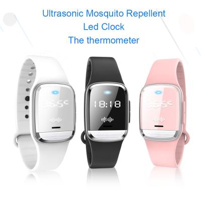 Cina braccialetto repellente di summerThermometer di funzione di USB della zanzara ricaricabile portatile all'aperto di polsini M20 in vendita