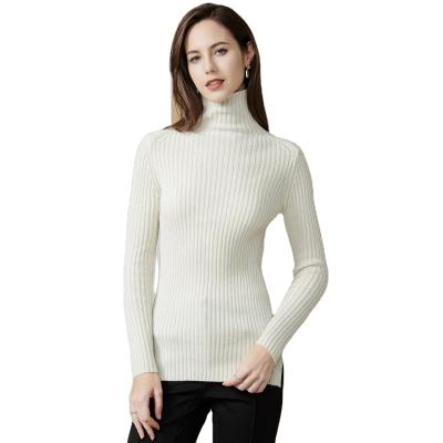 China Anti-wrinkle Logo Women Wool Cashmere Sweater Promotional Custom Pure Wool Based Sweater for sale