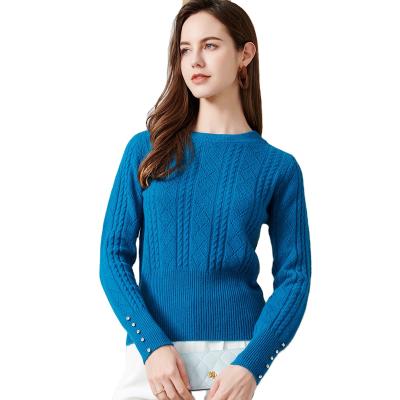 China Cheapest 100% china wool Anti-wrinkle woolen women's sweater fashionable sweater fashionable sweater for sale