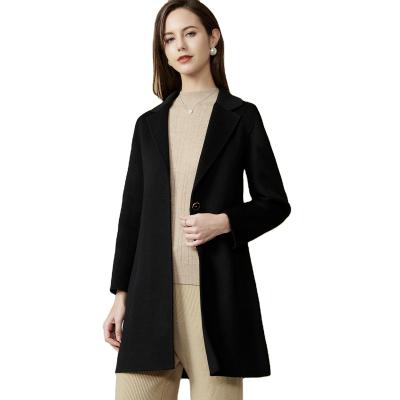 China Good Quality Long Wool Waterproof Customized Coat For Women Tailored Women's Wool Coat for sale