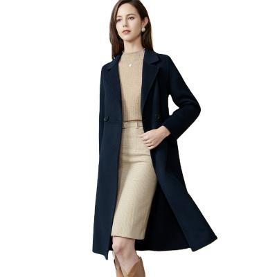 China Best high quality wholesale wool waterproof long coat for women winter woolen coats women for sale