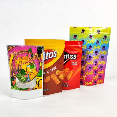 China Food Custom Printed Standup Pouches Plastic Resealable Zipper Stand Up Food Bag for sale