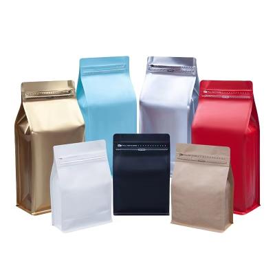 China Food Zip Lock Aluminum Foil Plastic Bags Coffee Food Compostable Biodegradable Package for sale