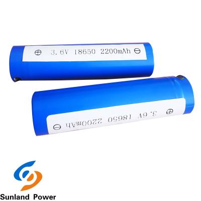 China ICR18650 3.7V 2200mah Lithium Ion Cylindrical Battery For Home Appliances for sale