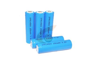 Cina batteria aa 14500 250mah di 3.2V Lifepo4 per la luce di Solor e la lampada del prato inglese in vendita