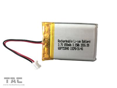 Cina Lunga vita ricaricabile degli Accumulatori liti-ione GSP753040 3.7V 850mAh del polimero in vendita