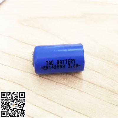 China 150°C Alta temperatura ER14250S 3.6V 900mAh Bateria primária com guias para registadores de temperatura à venda