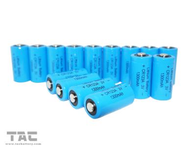 China Batterie 1500 Milliamperestunde CR123A-Primärlithium-LiMnO2 mit Hochenergie-Dichte zu verkaufen