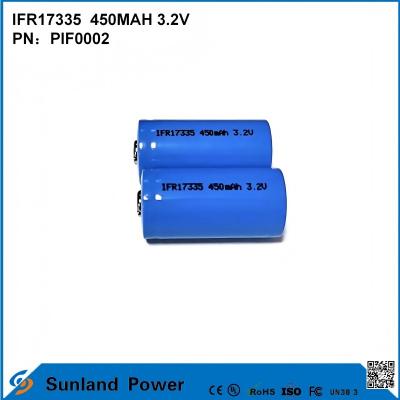 China IFR17335 battery 3.2V 450mah  suitable for a variety of devices and scenarios, including: Digital products  Illumination equipment  Electric tools  Small appliances  Energy storage systems for sale