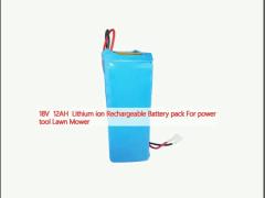 18V  12AH  Lithium ion Rechargeable Battery pack For power tool Lawn Mower