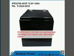 IFR32700 4S3P 12.8V 18Ah For Solar flood light High Bright LEDS Garden Solar Lights lifepo4 battery