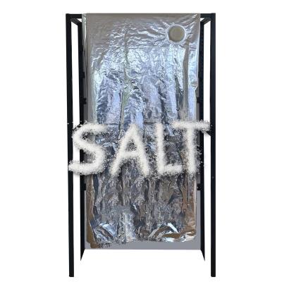 China Large Eco-friendly Sanitary Double Valve Aluminum Foil Folding Bag Stand Up Saline Liner 1400L Inflatable Bag Transport Plastic Bags For Food for sale