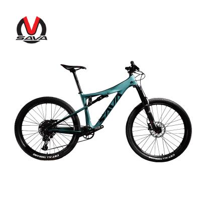 China Aluminum alloy SAVA 27.5 FULL SUSPENSION carbon fiber MTB bike T700 carbon fiber frame mountain bike for sale