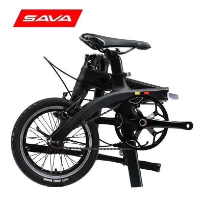 China Carbon Fiber Portable Folding Bike Mini 20 Inch Carbon Oil Brakes Racing Bike for sale