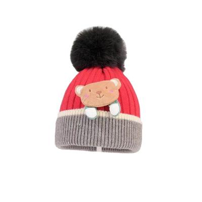 China Fashion\Comfortable Plush\New Hat Durable 2022 Baby Thickened Cute Kitten Doll Knitted Winter Hat For Children for sale