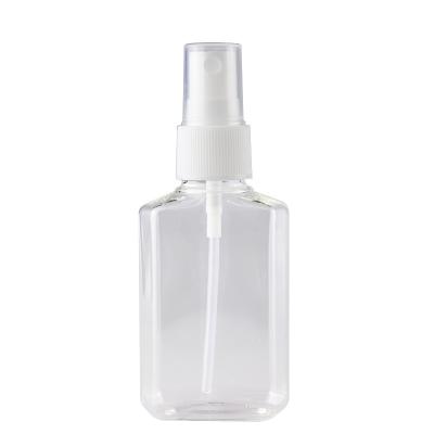 China Empty Custom BEAUTY Perfume PET PACKAGING Fine Mist 60ml Sanitizer Plastic Cosmetic Spray Bottle for sale