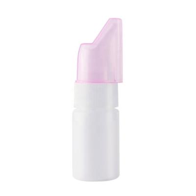 China White Medicine 30ml PE Nasal Spray Bottle In Cartons Stock PE Plastic Screen Printing PUMP Sprayer HS Liquid Medicine Round Form CN; ZHE for sale