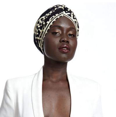 China Amazing Fashion African Head Wrap Easy Wear Extremely Stretchy Soft Turbano Good Prices for sale