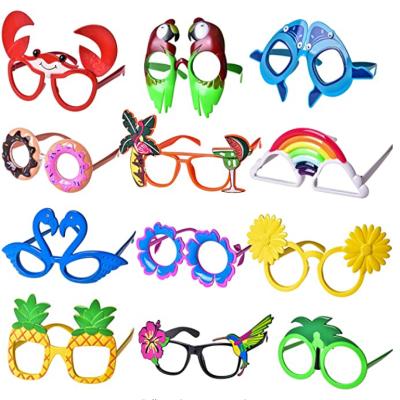 China Fashion Sunglasses Luau Party Hawaiian Funny Sunglasses Glasses For Summer Supplies Kids Favors Beach Themed Decoration for sale