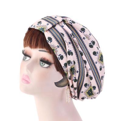 China Fashion Indian Turban Hats Celebrity Style Headband Vintage Stretch Velvet Turban Head for sale