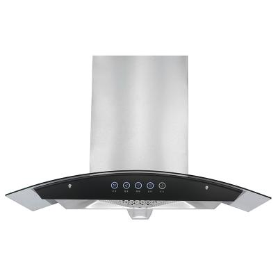 China Luxurious Commercial Kitchen Range Stainless Steel Touch Type Hood for sale