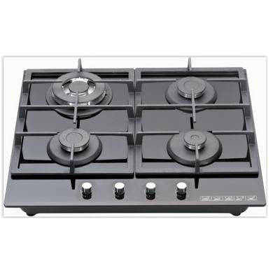 China Household element 60cm 4 burner gas stove / gas cooktop cooking / tempered glass gas hob for sale