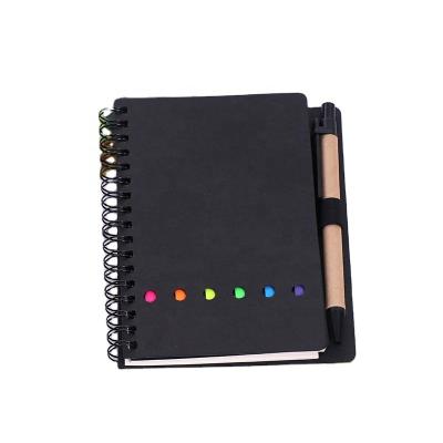 China Low Price Eco-Friendly Customization By Mail Makers Multifunctional Easy Notebook Pen Reusable Black Color Sticky Note for sale