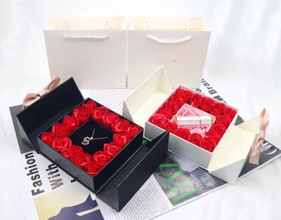 China Eco-friendly Luxury Custom Bracelet Necklace Earring Gift Packaging Box Magnetic Boxes For Jewelry Packaging for sale