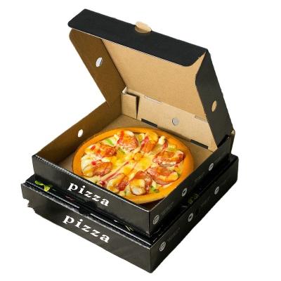 China Recyclable Custom Logo Color Print Size 8 9 10 12 Inch Paper Packing Disposable Pizza Box for sale