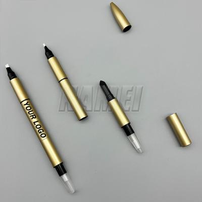 China 3 em 1 OEM ODM personalizado caneta de sobrancelha molde de maquiagem caneta de delineador de olhos embalagem cosmética tubo embalagem cosmética à venda